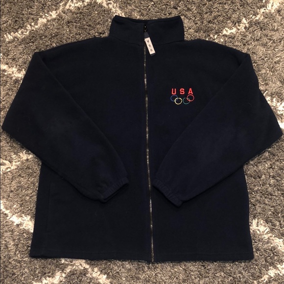 USA olympics Other - Vintage USA Olympics embroidered zip up fleece